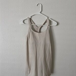 Lululemon Off- White Ribbed Tank Top